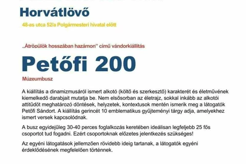 Petőfi 200 Múzeum-busz
